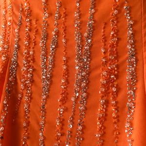RIVA Design Orange strapless Maxi dress